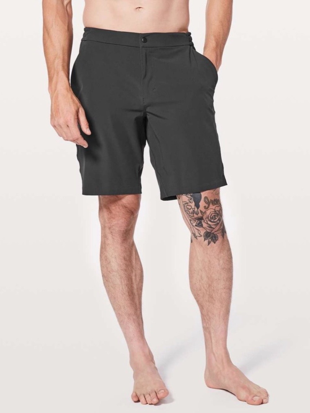 Mens Lululemon 9” Commission Casual Shorts Size 34 or Swim No Liner Black